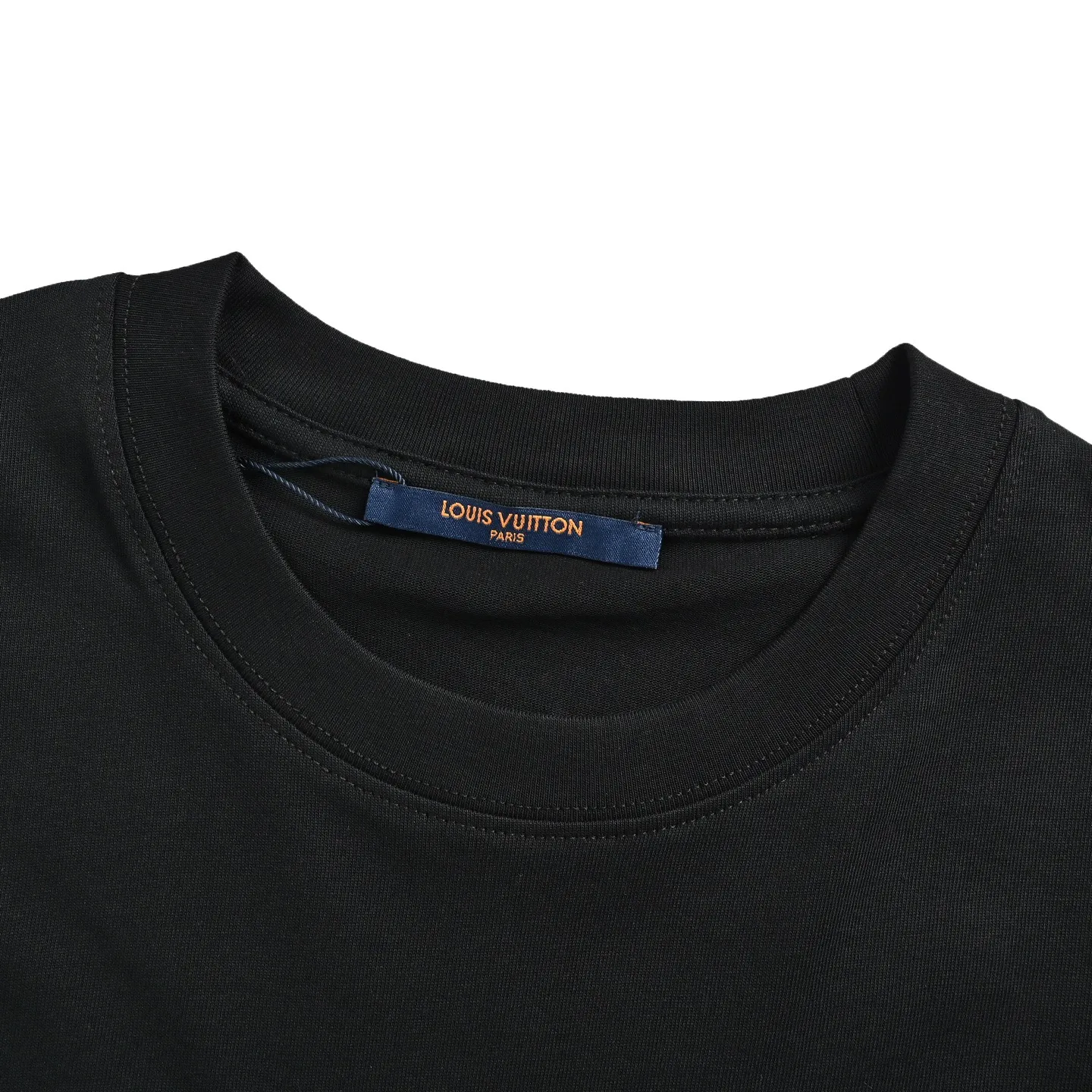 Louis Vuitton/Louis Vuitton front and back letter woven embroidered short sleeves